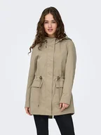 Kurtki damskie - ONLY Parka w kolorze beżowym - miniaturka - grafika 1