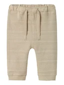 Spodenki dla niemowląt - name it Spodnie "Ommi" w kolorze beżowym - miniaturka - grafika 1