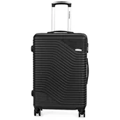 Walizki - Walizka na kółkach Sapphire ST-140 czarna - duża L DUO - miniaturka - grafika 1