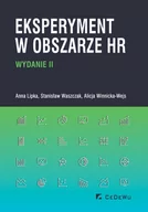 Psychologia - Eksperyment w obszarze HR wyd II) Anna Lipka Stanisław Waszczak Alicja Winnicka-Wejs - miniaturka - grafika 1