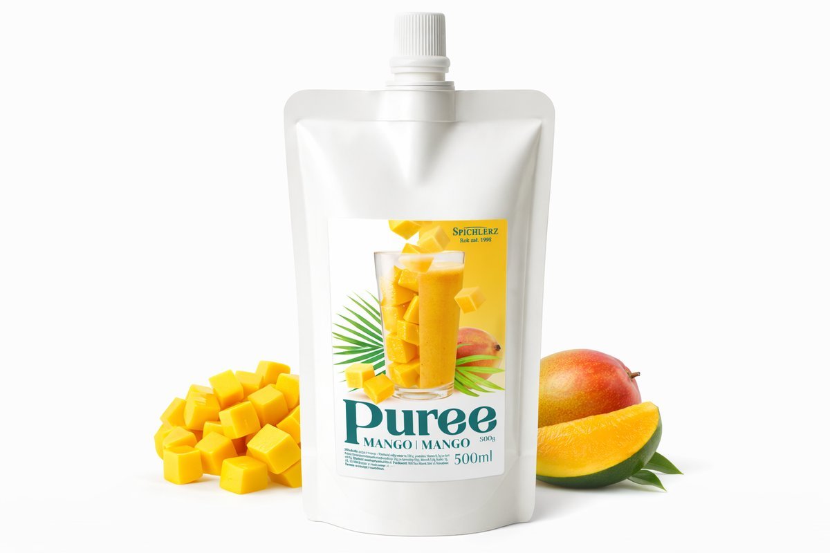Puree Mango BEZ CUKRU z Mango 500g 100% owoce Spichlerz