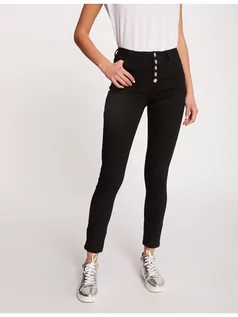 Spodnie damskie - Morgan Jeansy 211-PBLACK Czarny Skinny Fit - grafika 1