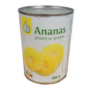 Auchan - Ananas plastry - Owoce w puszkach i słoikach - miniaturka - grafika 1