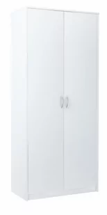 Szafa szafka 2d1p biała 85cm komoda regał półka - Regały - miniaturka - grafika 1