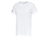 Koszulki sportowe damskie - Nike T-shirt funkcyjny damski z bawełny (M, Biały) - miniaturka - grafika 1