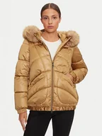 Kurtki damskie - Geox Kurtka zimowa Backsie W4628S T2843 F5233 Beżowy Regular Fit - miniaturka - grafika 1