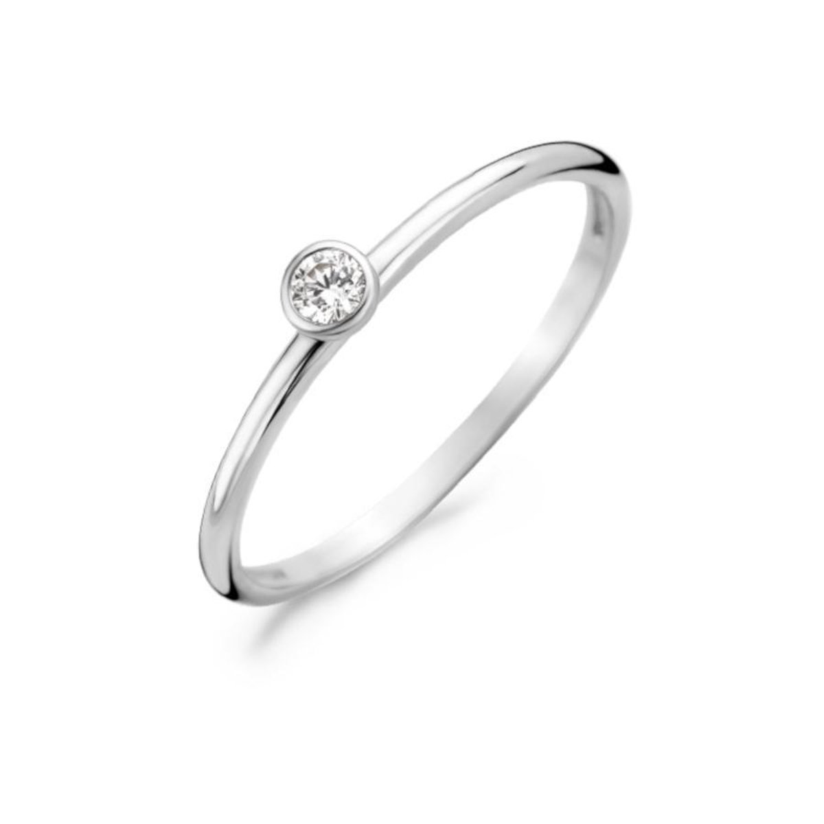 Diamant Vendome Ring Diamond 0.04 ct Gold 9 ct 375 size 47 engagement ring