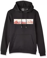 Bluzy męskie - Jack&JONES męska bluza z kapturem JCOVALLEY Sweat Hood, czarna, XXL - miniaturka - grafika 1