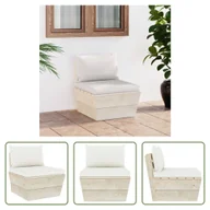 Sofy ogrodowe - The Living Store Sofa ogrodowa z palet z poduszkami Impregnowane drewno świerkowe - miniaturka - grafika 1