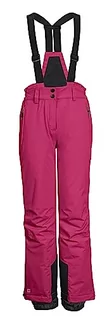 Spodnie narciarskie - Killtec Dziewczęce spodnie narciarskie/spodnie funkcyjne z szelkami, ochrona krawędzi i łapacz śniegu KSW 152 GRLS SKI PNTS, różowe, 176, 41188-000 - grafika 1