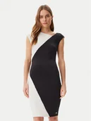 Sukienki - Calvin Klein Sukienka koktajlowa K20K208141 Czarny Slim Fit - miniaturka - grafika 1