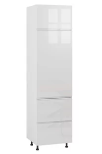 Rimini Słupek Ds2-60-220 Hk-Xs_Modern Lewy Biały Połysk - Meble kuchenne - miniaturka - grafika 1