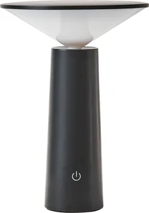 BELIANI Lampa stołowa czarna metal klosz nowoczesna - Oprawy, klosze i abażury - miniaturka - grafika 1