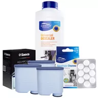 Akcesoria i części do ekspresów do kawy - Zestaw Philips Saeco - Filtr Philips Aquaclean CA6903 3szt, Uniwersalny Odkamieniacz 500ml, Cleaneo - miniaturka - grafika 1