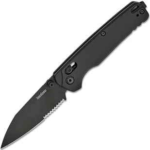 Kershaw Bel Air 6105BLKST Czarny PVD MagnaCut Ząbkowany, Czarny Aluminium, nóż kieszonkowy - Noże - miniaturka - grafika 1