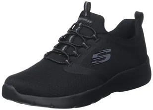Skechers 149693 BBK, Trampki damskie, Czarna siatka/przycinanie, 38.5 EU, Black Mesh Trim - Trampki damskie - miniaturka - grafika 1