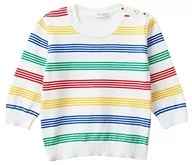 Bluzy dla dziewczynek - United Colors of Benetton Koszulka G/C M/L 1098b100h Unisex Bluza dziecięca (1 opakowanie), Biały wzór 901, 50 - miniaturka - grafika 1