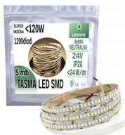 Taśmy LED - Mocna Taśma Led Hq 24V 2835 IP20 1200d 5m Nw - miniaturka - grafika 1