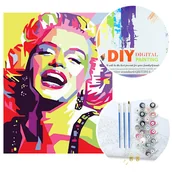 Malowanie po numerach - Malowanie po numerach W6788 Marilyn Monroe - miniaturka - grafika 1