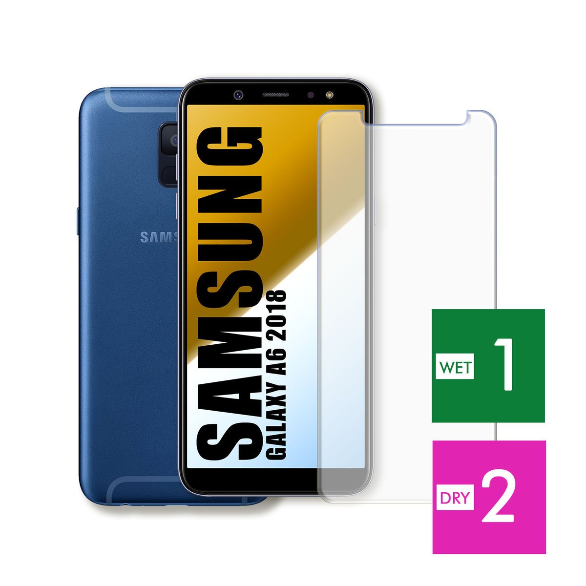 WZMOCNIONE SZKŁO DO SAMSUNG GALAXY A6 2018 SZYBKA HARTOWANE 9H JAKOŚĆ