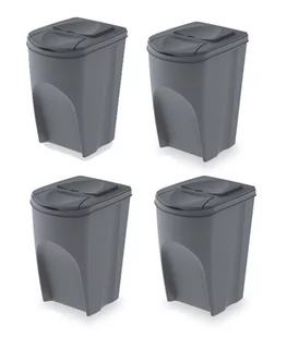 M.A.T Group zestaw koszy do segregacji śmieci 4 x 35 l - Kosze na śmieci - miniaturka - grafika 1