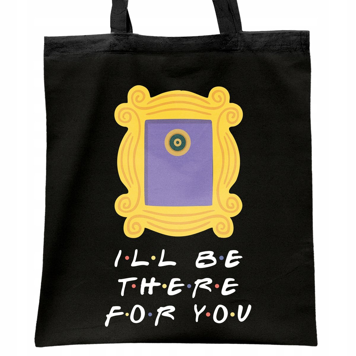 Torba bawełniana czarna na zakupy Friends Dla Fanów Serialu