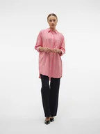 Bluzki damskie - Vero Moda Koszula "Ilisa" w kolorze różowo-białym - miniaturka - grafika 1