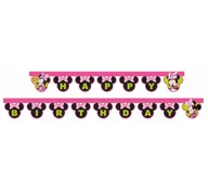 Urodziny dziecka - PROCOS DISNEY Baner urodzinowy Happy Birthday Myszka Minnie Serduszko - 220 cm - 1 szt. 87869 - miniaturka - grafika 1