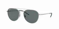 Okulary przeciwsłoneczne - Okulary Ray-Ban Silver Dark Grey Polarized RB3589 925181 - miniaturka - grafika 1