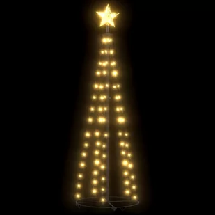 VidaXL Lumarko Ozdoba świąteczna w kształcie choinki, 70 LED, biel, 50x120 cm 328688 VidaXL - Ozdoby bożonarodzeniowe - miniaturka - grafika 1