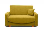 Sofy i kanapy - Sofa 2 rozkładana do spania amerykanka żółta INCA - miniaturka - grafika 1