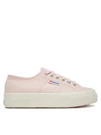 Trampki damskie - Superga Tenisówki 2740 Platform S21384W Różowy - miniaturka - grafika 1