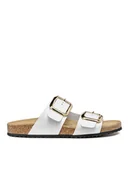 Klapki i japonki damskie - Geox Klapki D Brionia R D45Y3B 00085 C1000 Biały - miniaturka - grafika 1