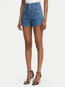 Spodenki damskie - Guess Szorty jeansowe W6GD56 D0849 Niebieski Regular Fit - miniaturka - grafika 1