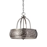 Lampy sufitowe - Elstead Lighting ZARIA - elegancka lampa wisząca ze szczotk. stali - miniaturka - grafika 1