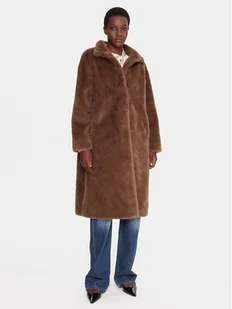 JOOP! Futro 58 254C58Cim 30048879 Brązowy Regular Fit - Płaszcze damskie - miniaturka - grafika 1