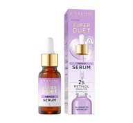 Serum do twarzy - EVELINE SUPER DUET NAPRAWCZE SERUM DO TWARZY Z 2% RETINOL DO SKÓRY SUCHEJ I DOJRZAŁEJ 18ML - miniaturka - grafika 1