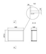 Szafki łazienkowe - Cersanit Larga szafka modułowa pojedyncza otwarta 40 biała S932-081 - miniaturka - grafika 1