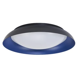 LEDVANCE Orbis Plate lampa sufitowa LED, czarno-niebieska, 45W, 2200lm, 3000K, 480mm, 830 przyjazna ciepła biel, możliwość ściemniania w 3 krokach za pomocą kopnięcia, stopień ochrony IP20, śruby montażowe i kołki w zestawie - Lampy sufitowe - miniaturka - grafika 1