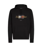 Bluzy męskie - felpa uomo tommy hilfiger mw0mw41502 icon gold bds black - miniaturka - grafika 1