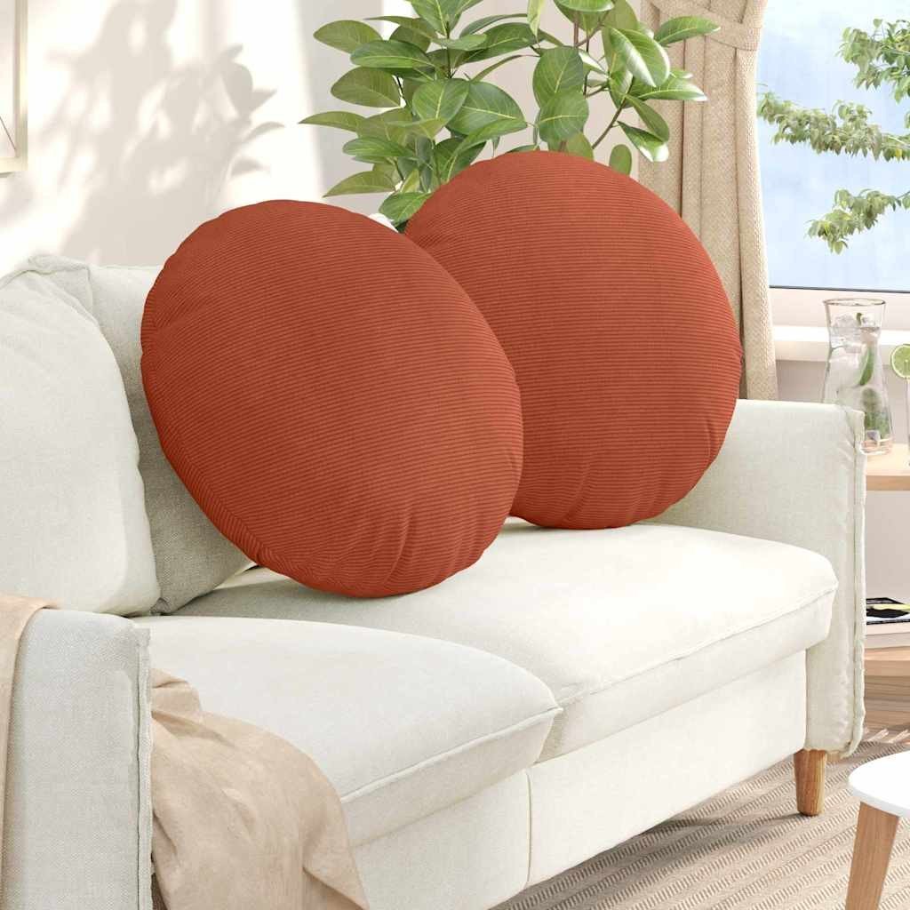 vidaXL Poduszki na siedziska 2 pcs Czerwono-pomarańczowy 80 cm 42014267