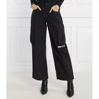 Spodnie damskie - Karl Lagerfeld Jeans Spodnie cargo | Loose fit - grafika 1
