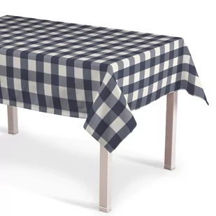 Dekoria Obrus prostokątny granatowo biała krata 5,5x5,5cm) 130x130 cm Quadro 420-136-03 - Obrusy i serwetki Dekoria Obrus prostokątny granatowo biała krata 5,5x5,5cm) 130x130 cm Quadro 420-136-03 - Obrusy i serwetki - miniaturka - grafika 1