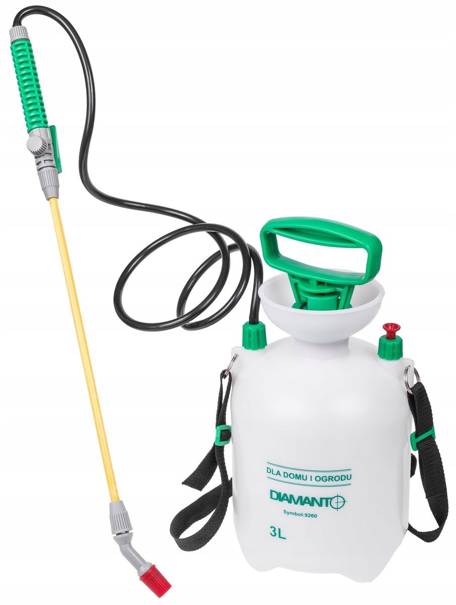 Opryskiwacz Ciśnieniowy 3L Ręczny Spryskiwacz Ogrodowy z długą lancą 42 cm
