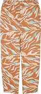 Spodnie damskie - TOM TAILOR Plussize Loose Fit damskie spodnie materiałowe, 31758 - Brązowy wzór abstrakcyjny liści, 52W / 28L - miniaturka - grafika 1