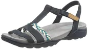 Sandały damskie - Clarks Amanda Tealite Sportowe sandały damskie, granatowy nubuk, 37,5 EU, Navy Nubuk, 37.5 EU - miniaturka - grafika 1