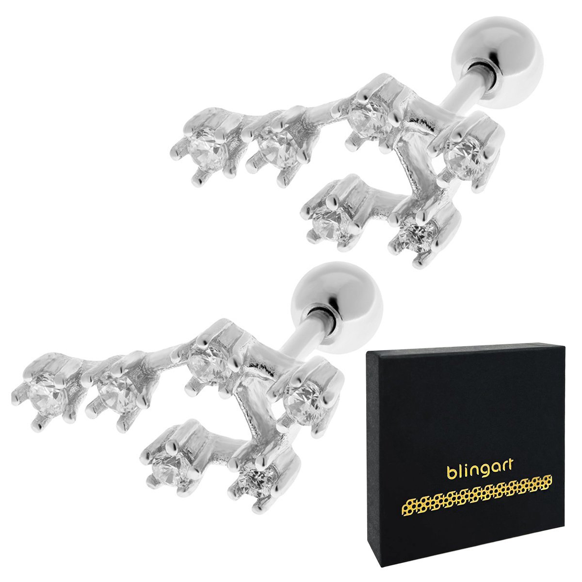 Kolczyki srebrne znak zodiaku WAGA srebro 925