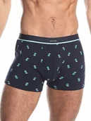 Majtki męskie - LAMA Bokserki męskie GRANATOWE r. M - miniaturka - grafika 1