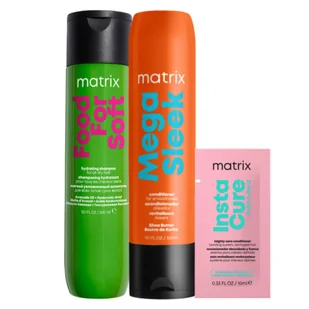 Zestaw Matrix Food For Soft szampon do włosów, Mega Sleek odżywka do włosów - Odżywki do włosów Zestaw Matrix Food For Soft szampon do włosów, Mega Sleek odżywka do włosów - Odżywki do włosów - miniaturka - grafika 1