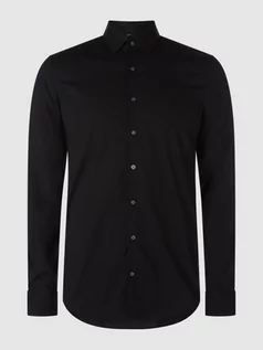 Koszule męskie - Koszula biznesowa o kroju slim fit z kołnierzykiem typu kent model ‘Bari’ - grafika 1